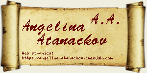 Angelina Atanackov vizit kartica